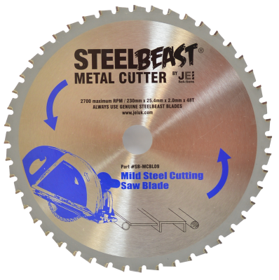 9-in (230 MM) DIAMETER 25.4 MM BORE