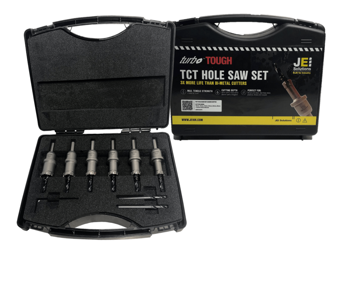 6 PIECE TCT HOLE SAW SET - 25 MM