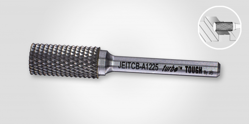 Straight Cylinder Double Cut Carbide Burr, without end cut