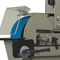 Contact wheel for rapid stock removal