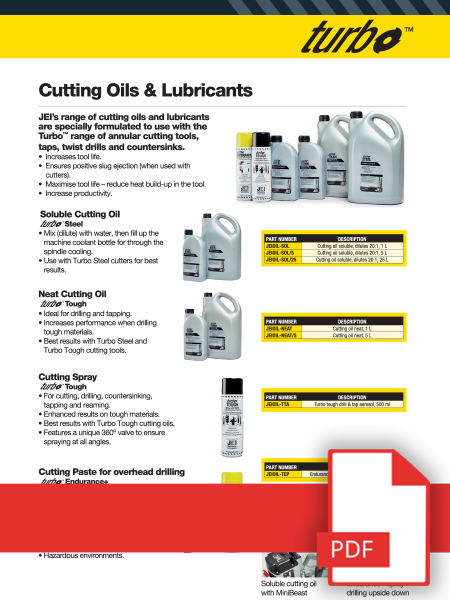 Cutting Oils & Lubricants - Brochure
