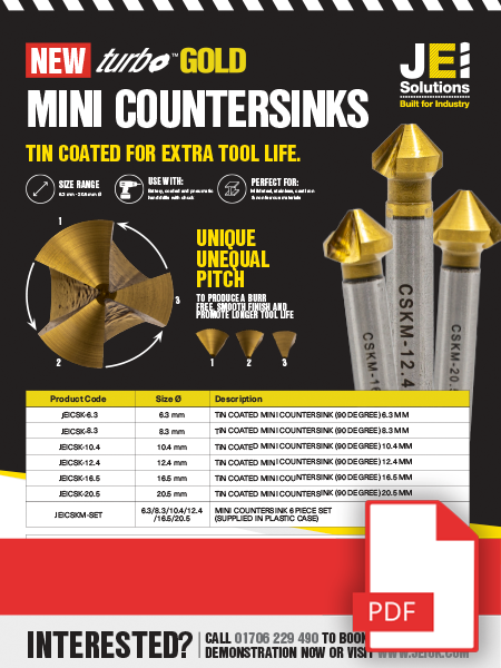 Turbo™ Gold Countersinks - Brochure