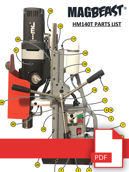 MagBeast® HM140T - Parts