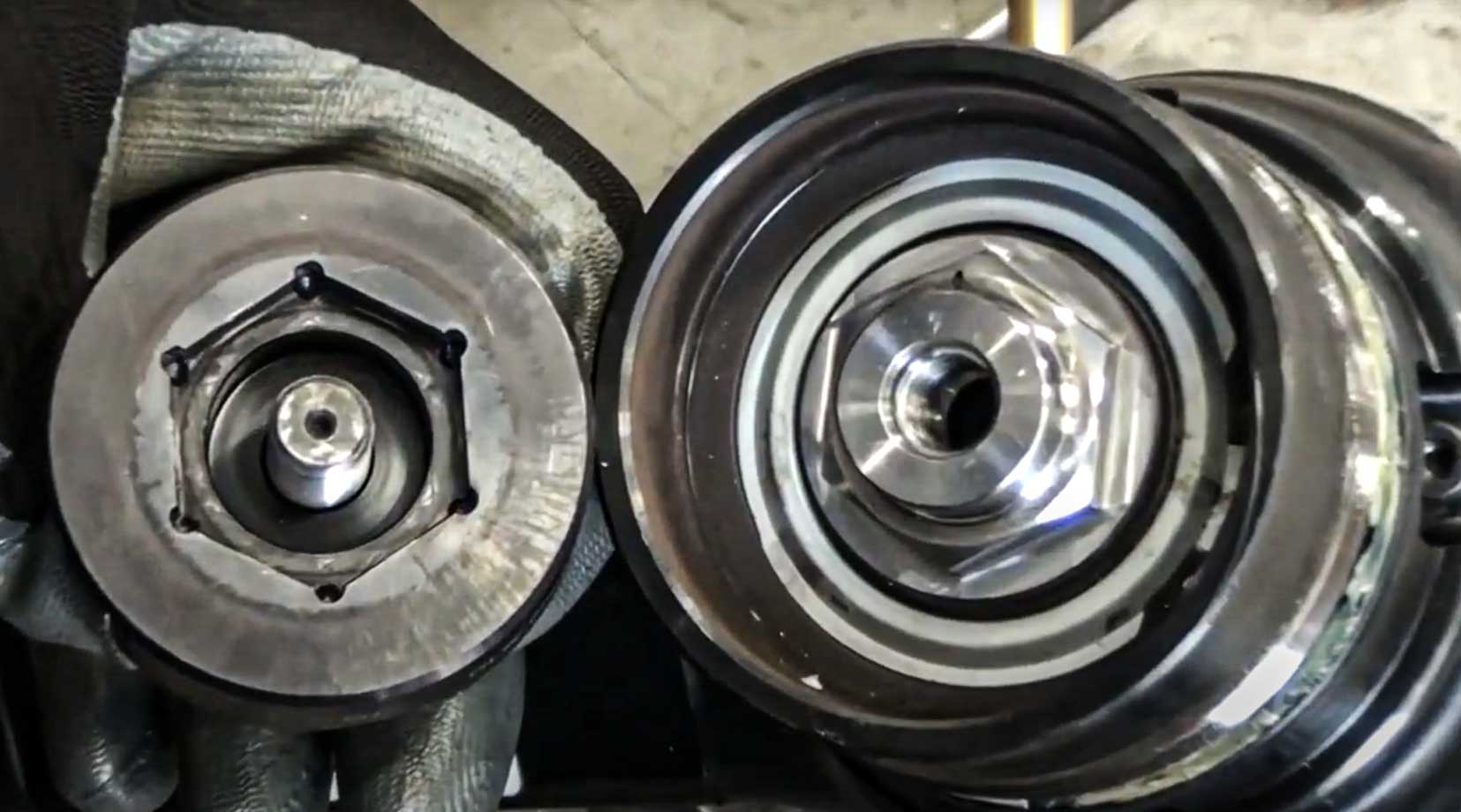 New design of milling heads with hexagonal fixing