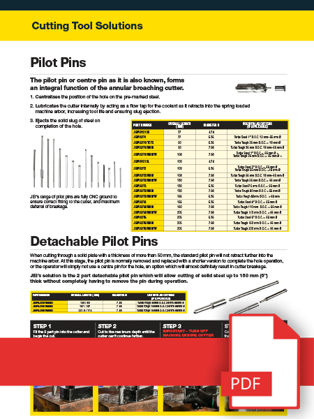 Pilot Pins - Brochure