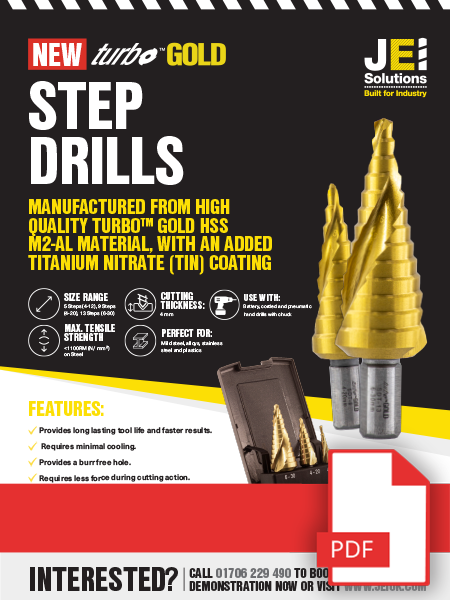 Turbo™ Gold Step Drills - Brochure