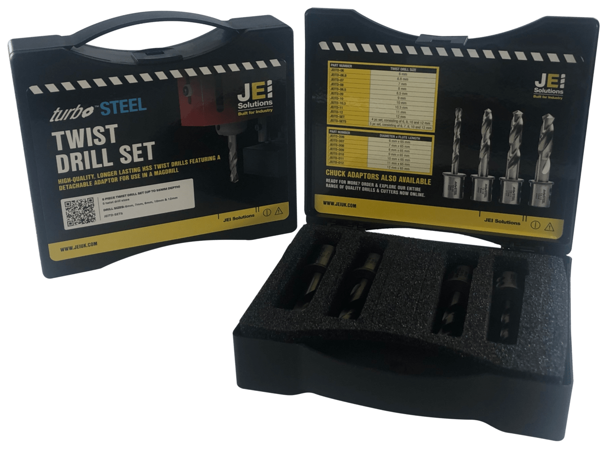 4 Piece Turbo Twist Drill Set