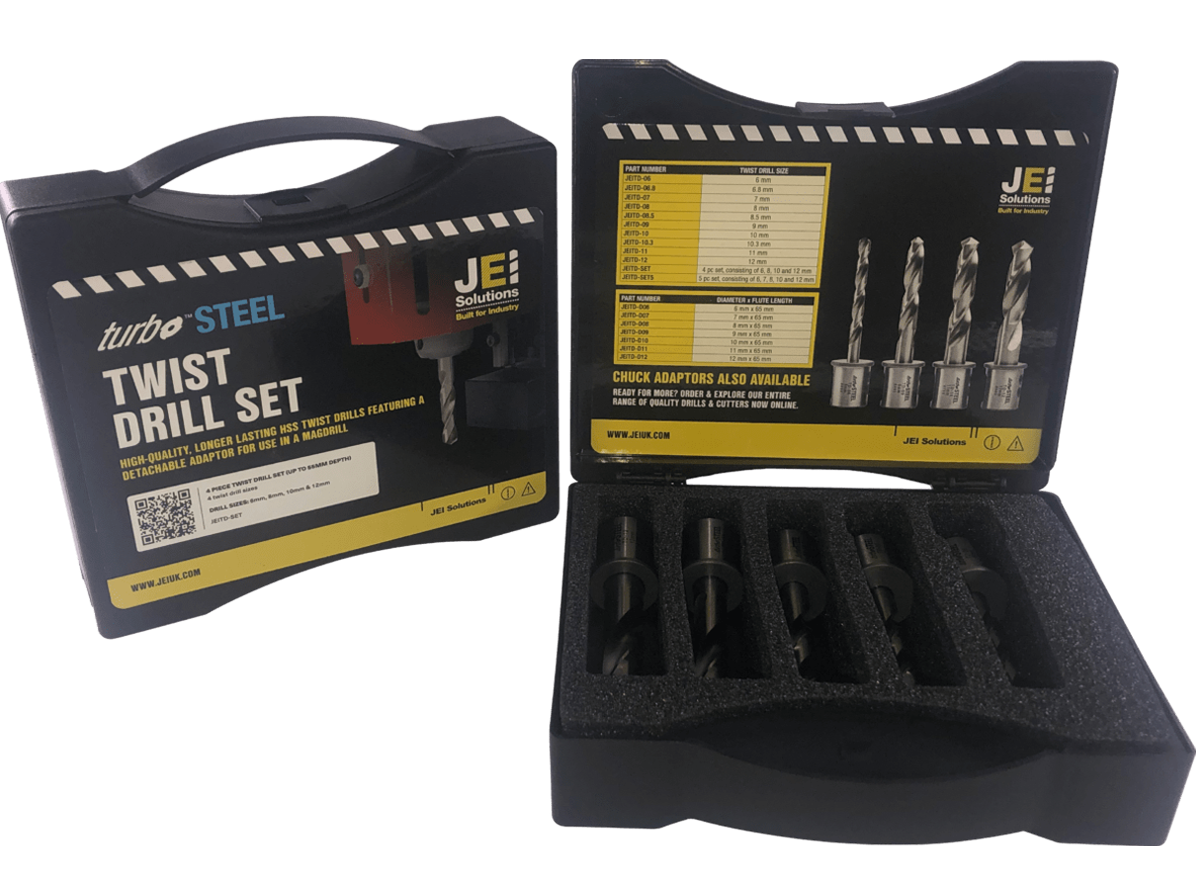 5 Piece Turbo Twist Drill Set