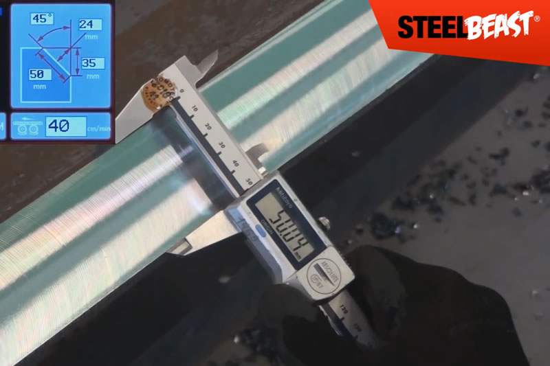 Big Steel Big Machine & Big Results With The ABM-50 Auto Feed Double Sided Beveller